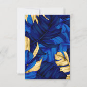 Exotische Waldhochzeit RSVP Karte (Rückseite)