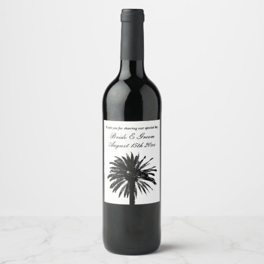 Exotische Weinflaschen-Etiketten für extravagante Weinetikett (Vorderseite)