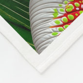 Exotische weiße Calla-Lilien-Decke Fleecedecke (Ecke)
