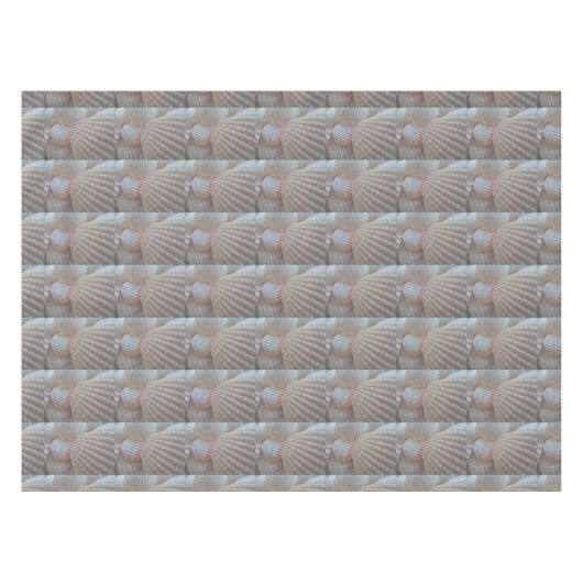 Exotische weiße Muscheln, Tischtuch, Sommerstrand Tischdecke (Vorderseite (Horizontal))