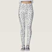 Exotische weiße Snakeskin Leggings (Vorderseite)