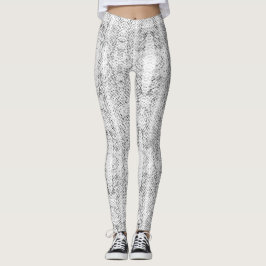 Exotische weiße Viper Snakeskin Leggings