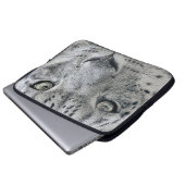 Exotische Weißschneeleopard Laptopschutzhülle (Vorne Knopf)