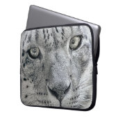 Exotische Weißschneeleopard Laptopschutzhülle (Vorderseite Links)