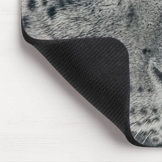 Exotische Weißschneeleopard Mousepad (Ecke)