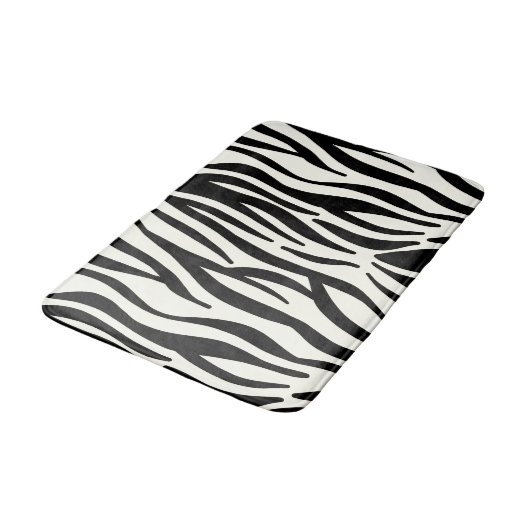 Exotische Zebra Badematte (Schrägansicht)