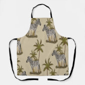 Exotische Zebras und Palmen Schürze (Vorderseite)