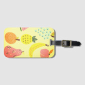 Exotischer Apfel aus tropischen Früchten Gepäckanhänger (Vorderseite (Horizontal))