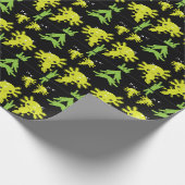 Exotischer Axolotl-Salamander Geschenkpapier (Ecke)