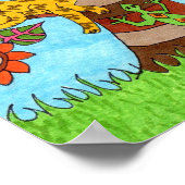 Exotischer Baum Kunst des Lebens Poster (Ecke)