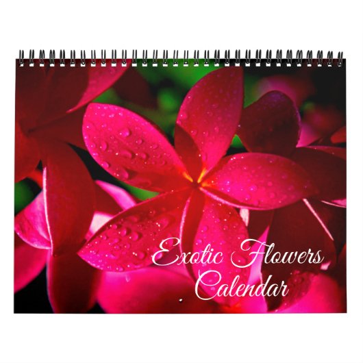 Exotischer Blumenkalender Kalender (Titelbild)