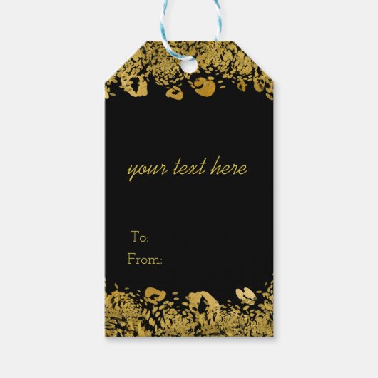 Exotischer Dschungel Geparden Elegant Geschenkanhänger (Vorderseite)