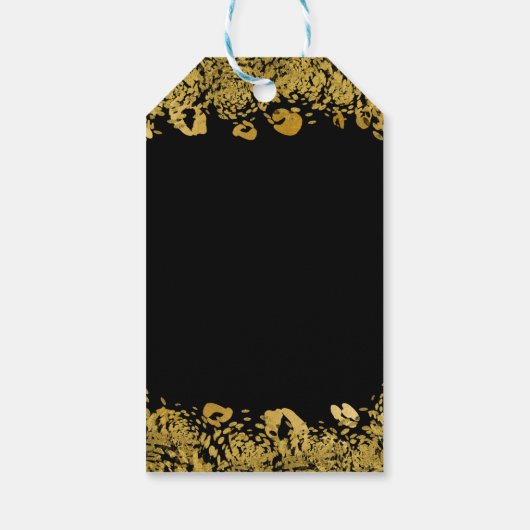 Exotischer Dschungel Geparden Elegant Geschenkanhänger (Rückseite)