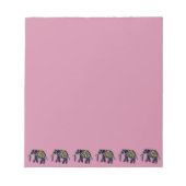 Exotischer Elefant Notizblock (Vorderseite)