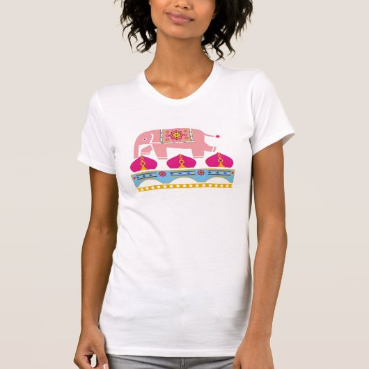 Exotischer Elefant T-Shirt (Vorderseite)