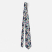 Exotischer Faux-Seide | Luxus-Trendy-Opal-Gentlema Krawatte (Rückseite)