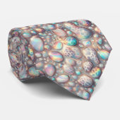 Exotischer Faux-Seide | Luxus-Trendy-Opal-Gentlema Krawatte (Gerollt)