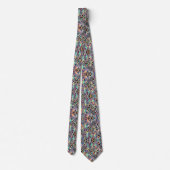 Exotischer Faux-Seide | Luxus-Trendy-Opal-Gentlema Krawatte (Rückseite)