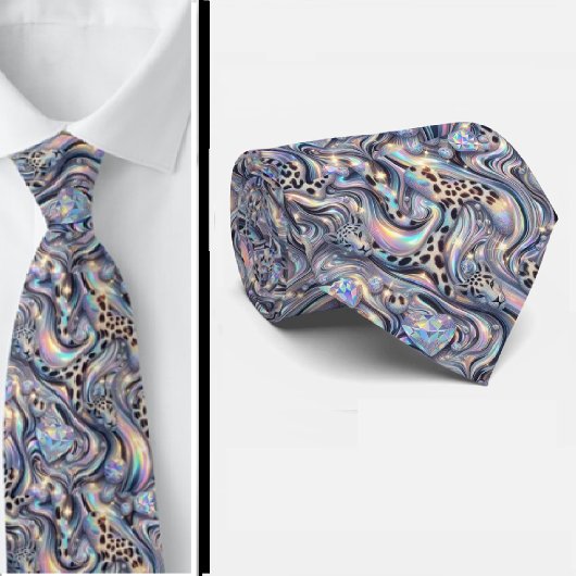 Exotischer Faux-Seide | Luxus-Trendy-Opal-Gentlema Krawatte