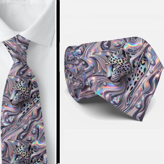 Exotischer Faux-Seide | Luxus-Trendy-Opal-Gentlema Krawatte