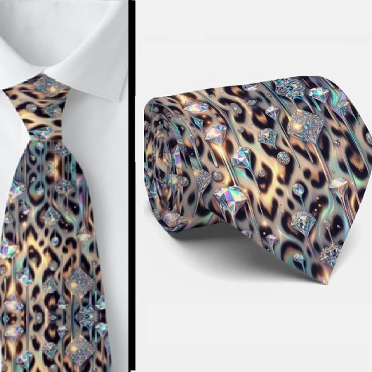 Exotischer Faux-Seide | Luxus-Trendy-Opal-Gentlema Krawatte