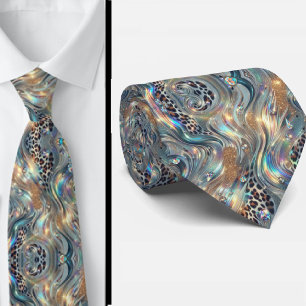 Exotischer Faux-Seide Luxus-Trendy-Opal-Gentlema Krawatte