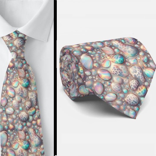 Exotischer Faux-Seide | Luxus-Trendy-Opal-Gentlema Krawatte