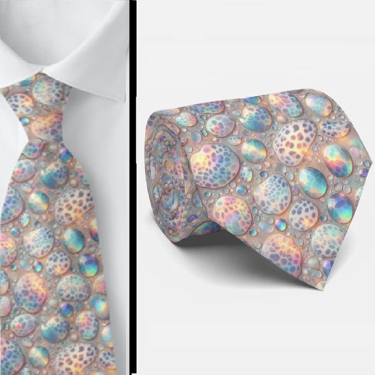 Exotischer Faux-Seide | Luxus-Trendy-Opal-Gentlema Krawatte
