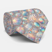 Exotischer Faux-Seide | Luxus-Trendy-Opal-Gentlema Krawatte (Gerollt)
