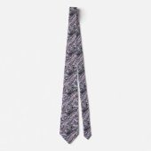 Exotischer Faux-Seide | Luxus-Trendy-Opal-Gentlema Krawatte (Vorderseite)