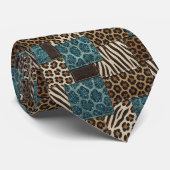 Exotischer Faux-Seide | Luxus-Wildtier Gentleman's Krawatte (Gerollt)