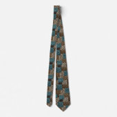 Exotischer Faux-Seide | Luxus-Wildtier Gentleman's Krawatte (Rückseite)