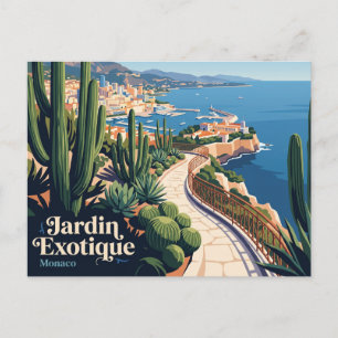 Exotischer Garten (Jardin Exotique) Monaco Postkarte