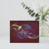 Exotischer Hintergrund Postkarte (Stehend Vorderseite)