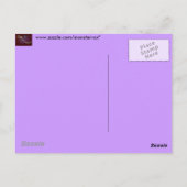 Exotischer Hintergrund Postkarte (Rückseite)