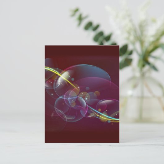 Exotischer Hintergrund Postkarte (Stehend Vorderseite)