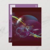 Exotischer Hintergrund Postkarte (Vorne/Hinten)