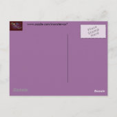 Exotischer Hintergrund Postkarte (Rückseite)