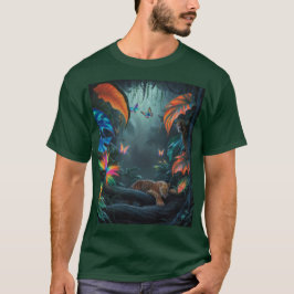 Exotischer Jungle Scene-T - Shirt