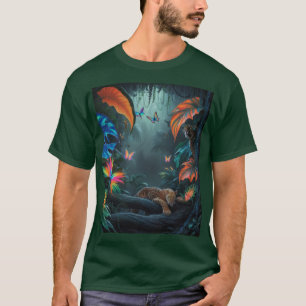 Exotischer Jungle Scene-T - Shirt
