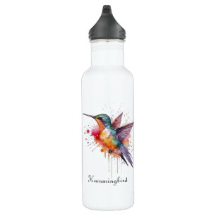 Exotischer Kolibri Edelstahlflasche