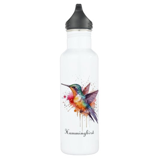 Exotischer Kolibri Edelstahlflasche (Rechts)
