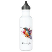 Exotischer Kolibri Edelstahlflasche (Links)