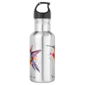 Exotischer Kolibri Edelstahlflasche (Vorderseite)