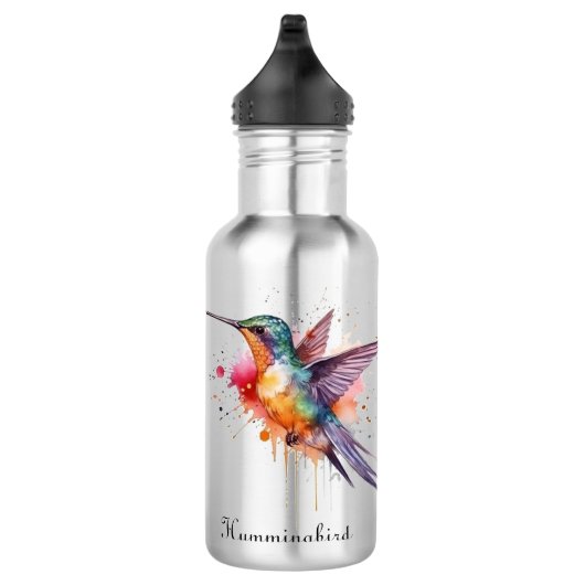Exotischer Kolibri Edelstahlflasche (Rechts)