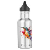 Exotischer Kolibri Edelstahlflasche (Links)