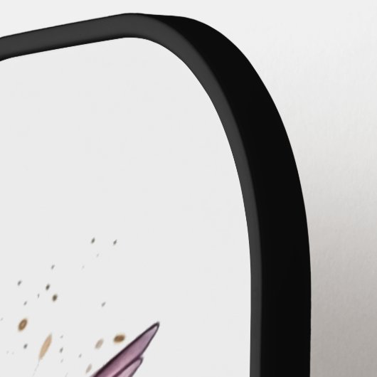 Exotischer Kolibri im Flug, anpassbar Pickleball Schläger (Linke Seite)