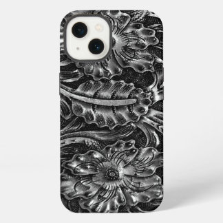 Exotischer Lederlook | Holzkohle iPhone Hülle