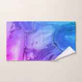 Exotischer Lila Marmor Badhandtuch Set (Handtuch)