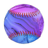 Exotischer Lila Marmor Baseball (Rückseite)